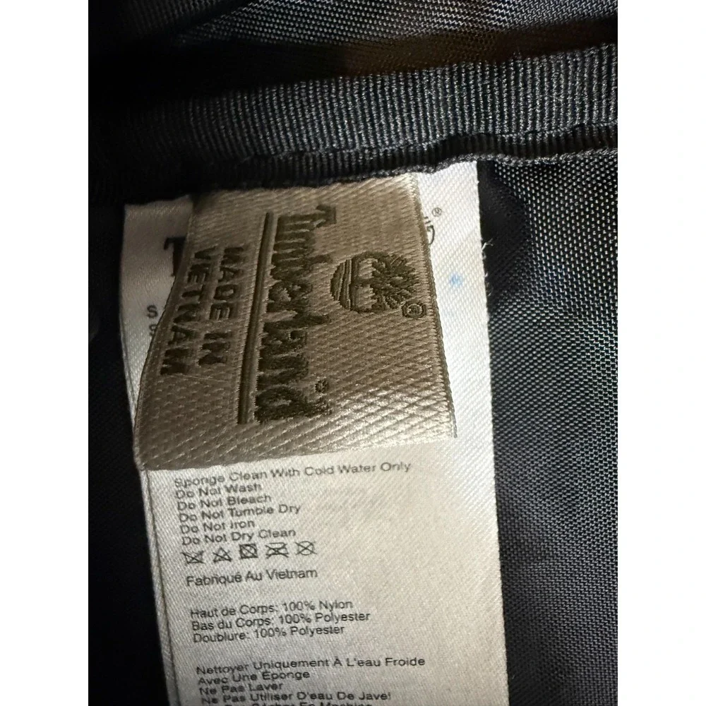 Timberland Black Nylon Backpack Daypack School Travel Bag‎ Mesh Pockets